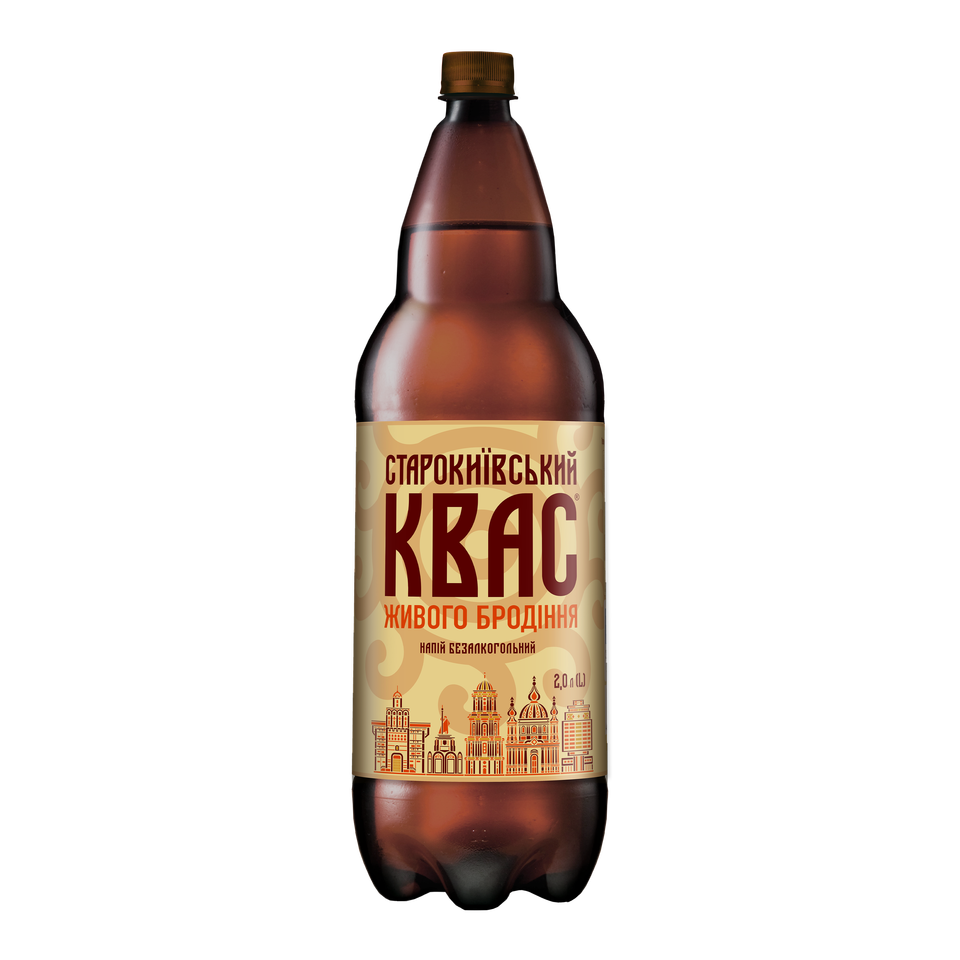 Kvass Starokyivskyi malt bread beverage 2L