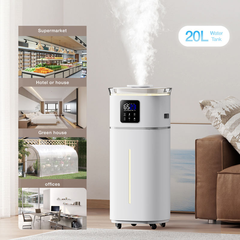Newest Night Light Smart Tuya Wifi UV Light Sleep Mode Cool and Warm Mist 20L Essential Oil Ultrasonic Air Humidifier