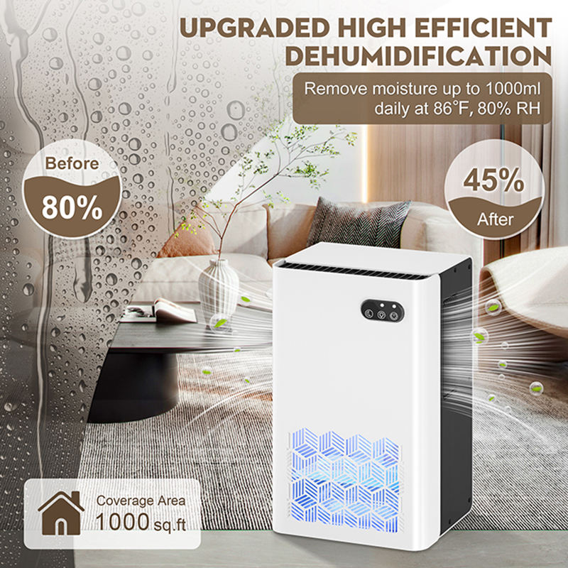 2025 Trending New Customized Color 2L Electric Portable Smart Mini Dehumidifier Touchscreen Control Automatic Shut-off Household