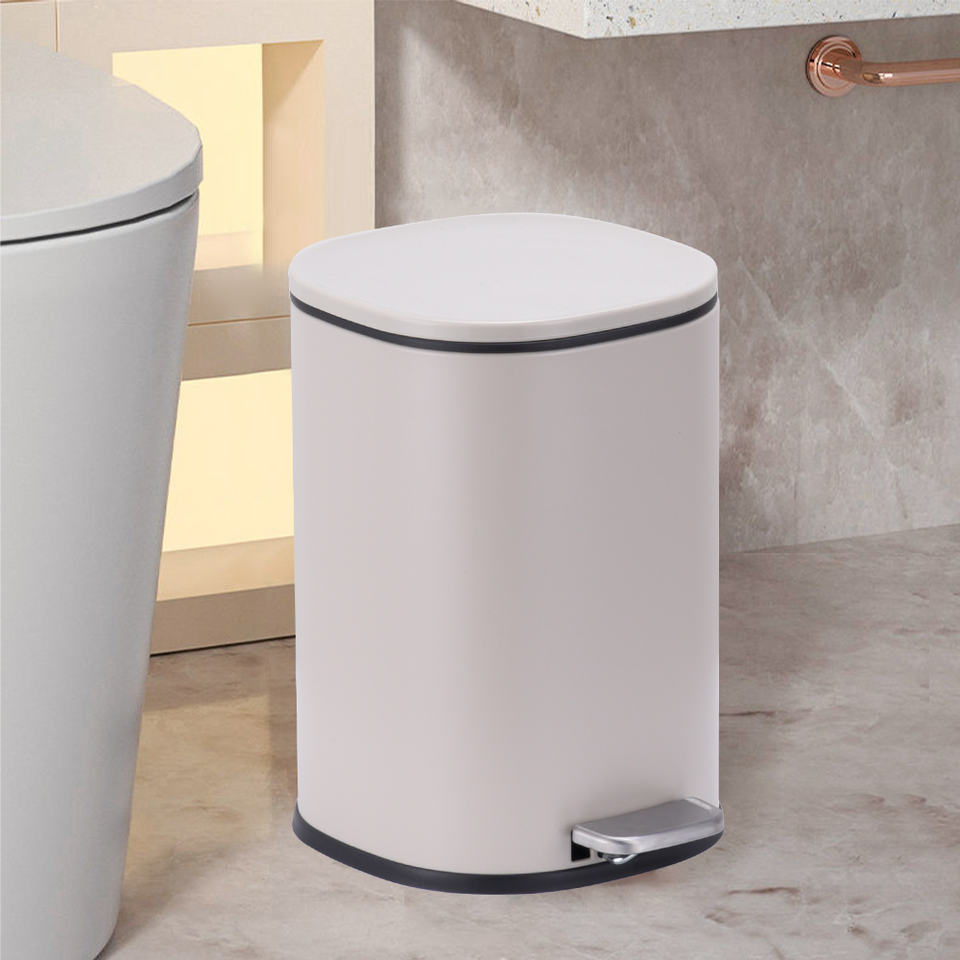 New Arrival High Quality square Trash Can 5L Garbage Bin With Soft Close for Living Room