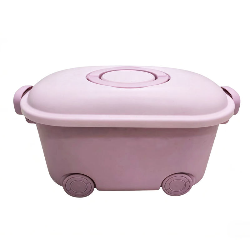 Hot Sale Modern Household Plastic PP Storage Bin Wheels Rectangular Design Injection Technology 3-6L Capacity Multifunction