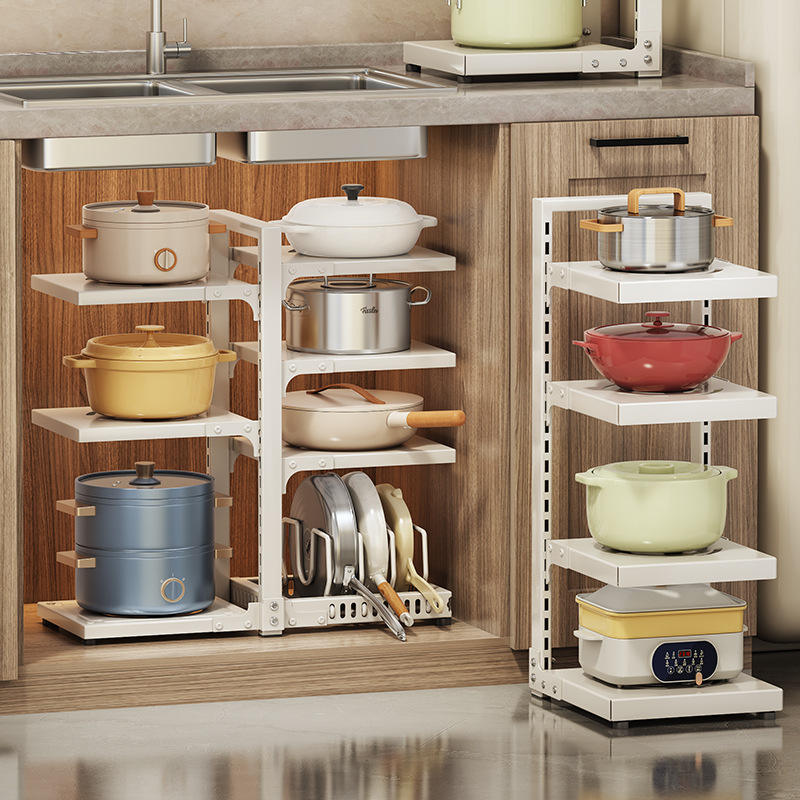 Multi-Layer Under Sink Kitchen Storage Rack Household  Cabinet Interior Pot Lid Holder Divider Organizer