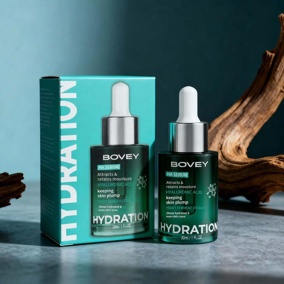 Private Label Hyaluronic Acid Hydrating Facial Serum Yeast Extract Deep Plumping Moisturizing Even Skin Tone Beauty Essence 30ml