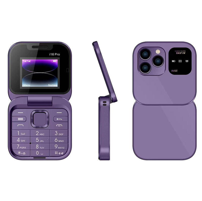 Wholesale New Arrival I16 Pro 1.77 Inch Unlocked Mobile Cell Dual Sim Folding Button Phone