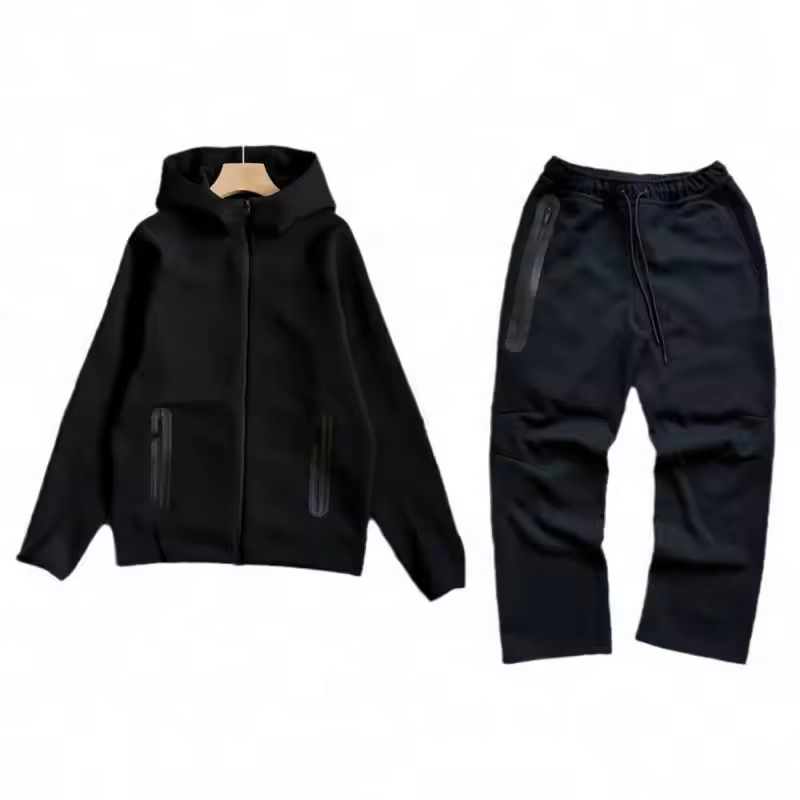 NOCTA Men's Gym Training Suit Tech Fleece Zipper Hooded Tracksuit 100% Cotton Two Piece Set New Design for Fitness