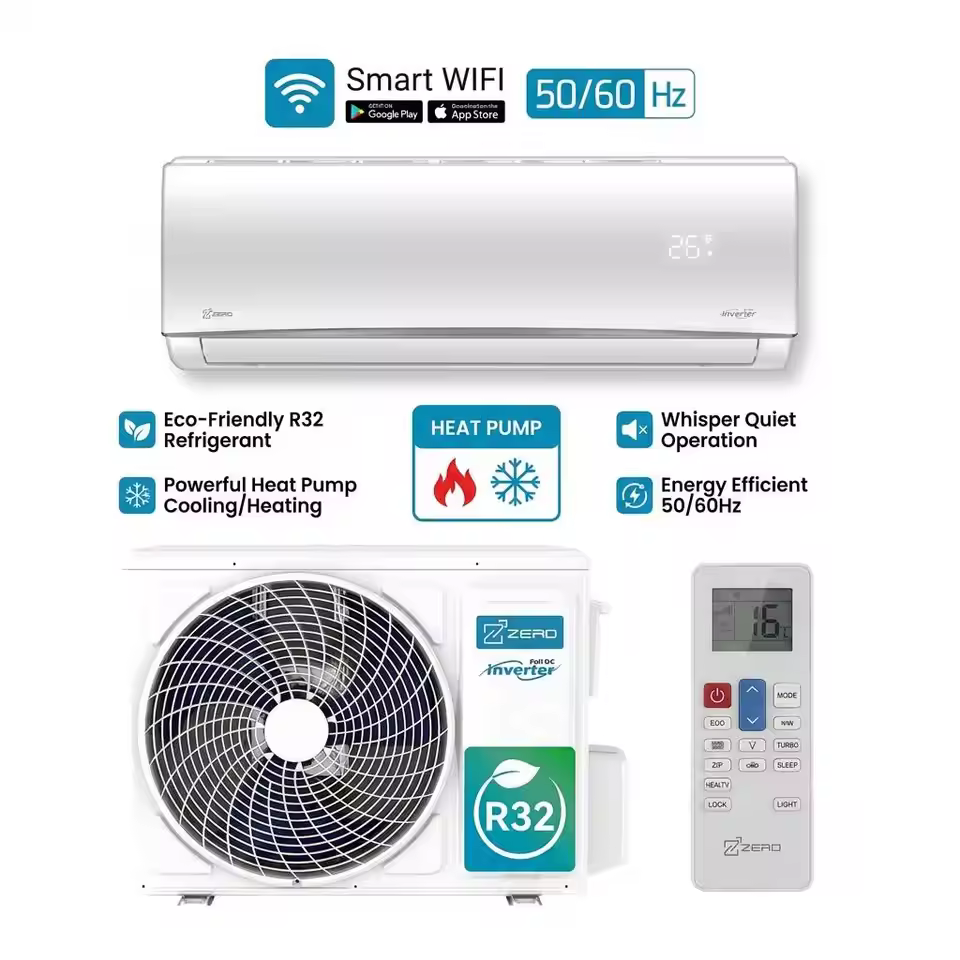 Wholesale Smart 12000BTU Inverter Split Type Air Conditioner 50Hz Wall Mounted Mini Split AC Unit Variable Frequency Aircon WIFI