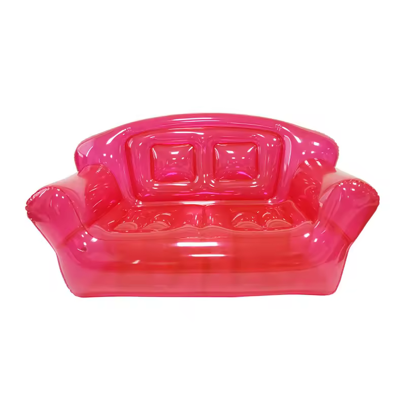 MingChan Two Seats Blow up Couch Waterproof PVC Bubble Chair Inflatable  Foldable Portable Air Sofa for Outdoor Camping Travel