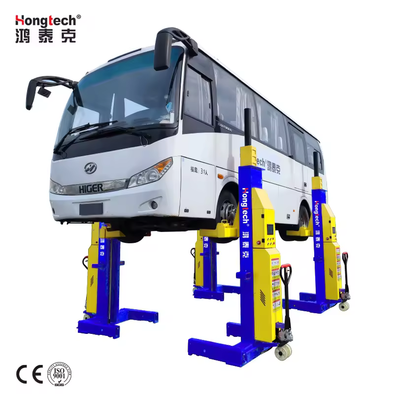 34T Lifting Capacity Truck Lift/Commercial Vehicle with Hydraulic Jacks Column Lift  Wireless Truck Bus Hoist