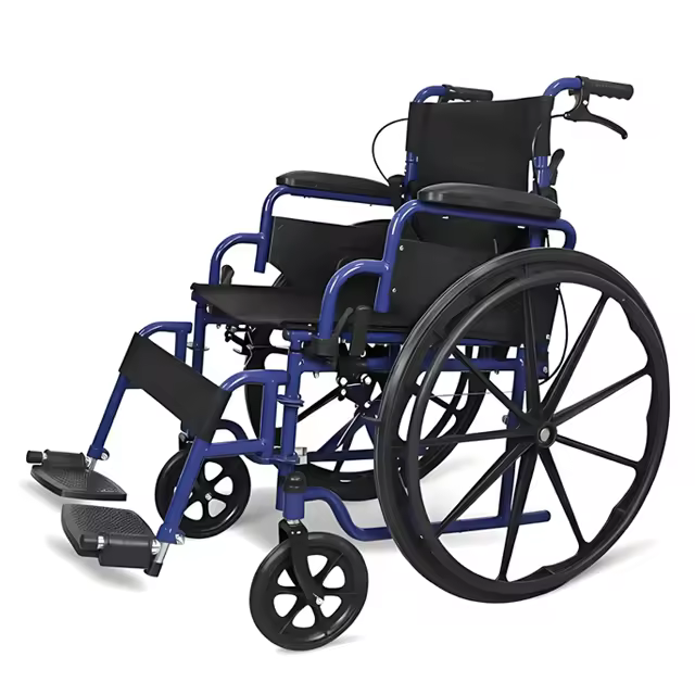 Hospital-grade Wheelchair Foldable Lightweight Manual Wheelchair for the Elderly Paralysed and Disabled