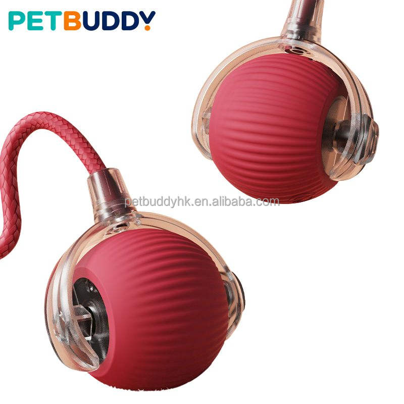 Eco-Friendly Rechargeable Interactive Ball Toy Smart Fast Rolling Motion Activated for Dogs Modern Style Silicone & PC Material