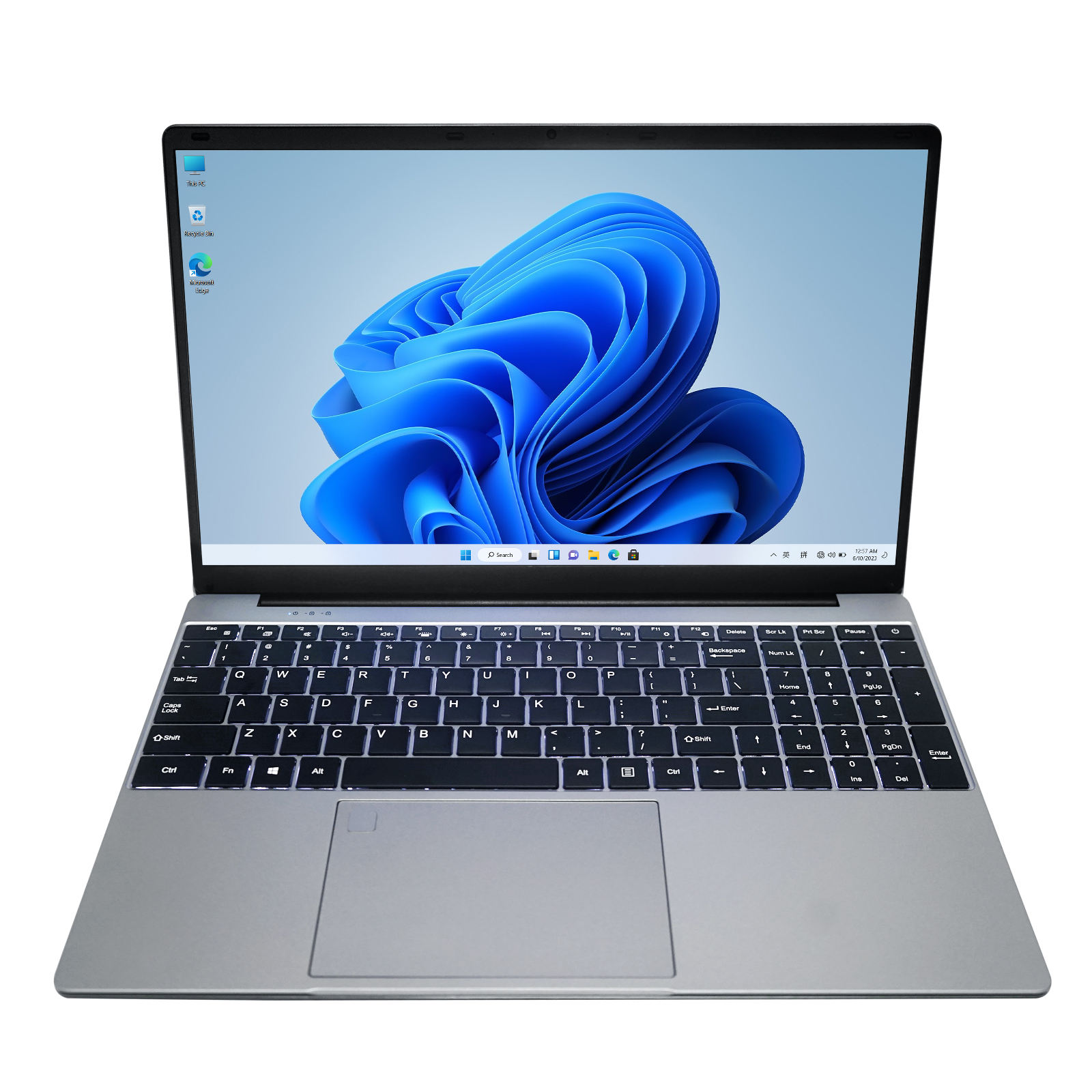 New 15.6 Inch Business Laptop Intel N5095 16GB RAM 256GB SSD 5000mAh Battery Windows 11 Pro Customizable OEM