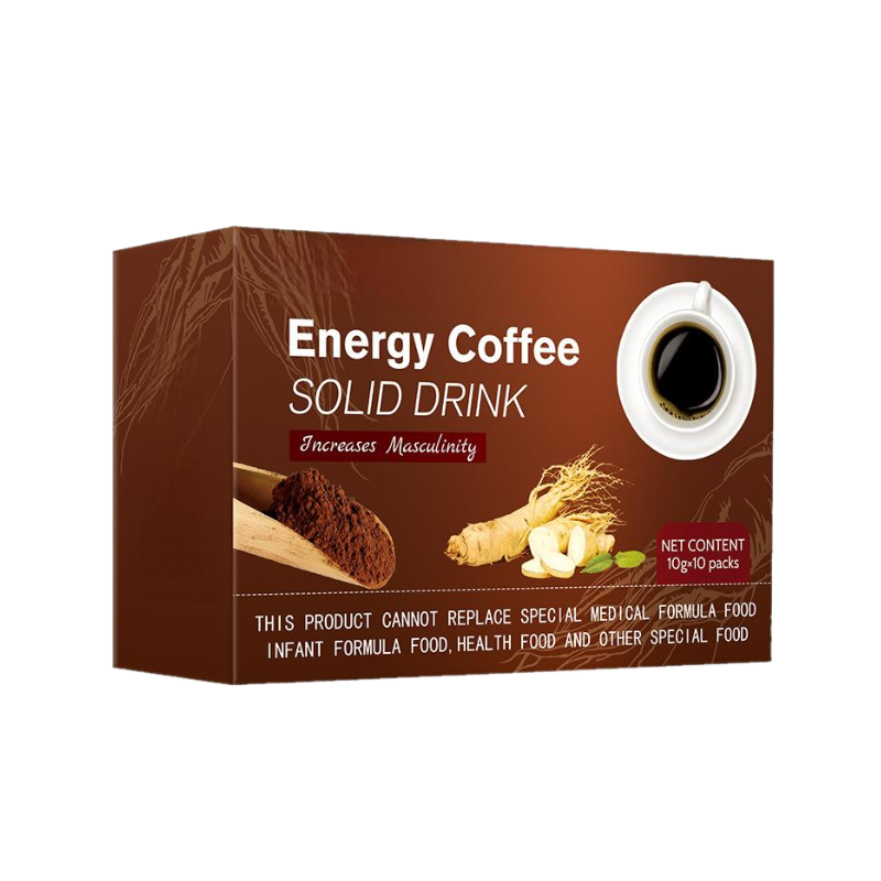 Premium Ginseng Instant Coffee Energy Boost Natural Fatigue Relief Focus Enhancer 10g x 10 Sachets/Box