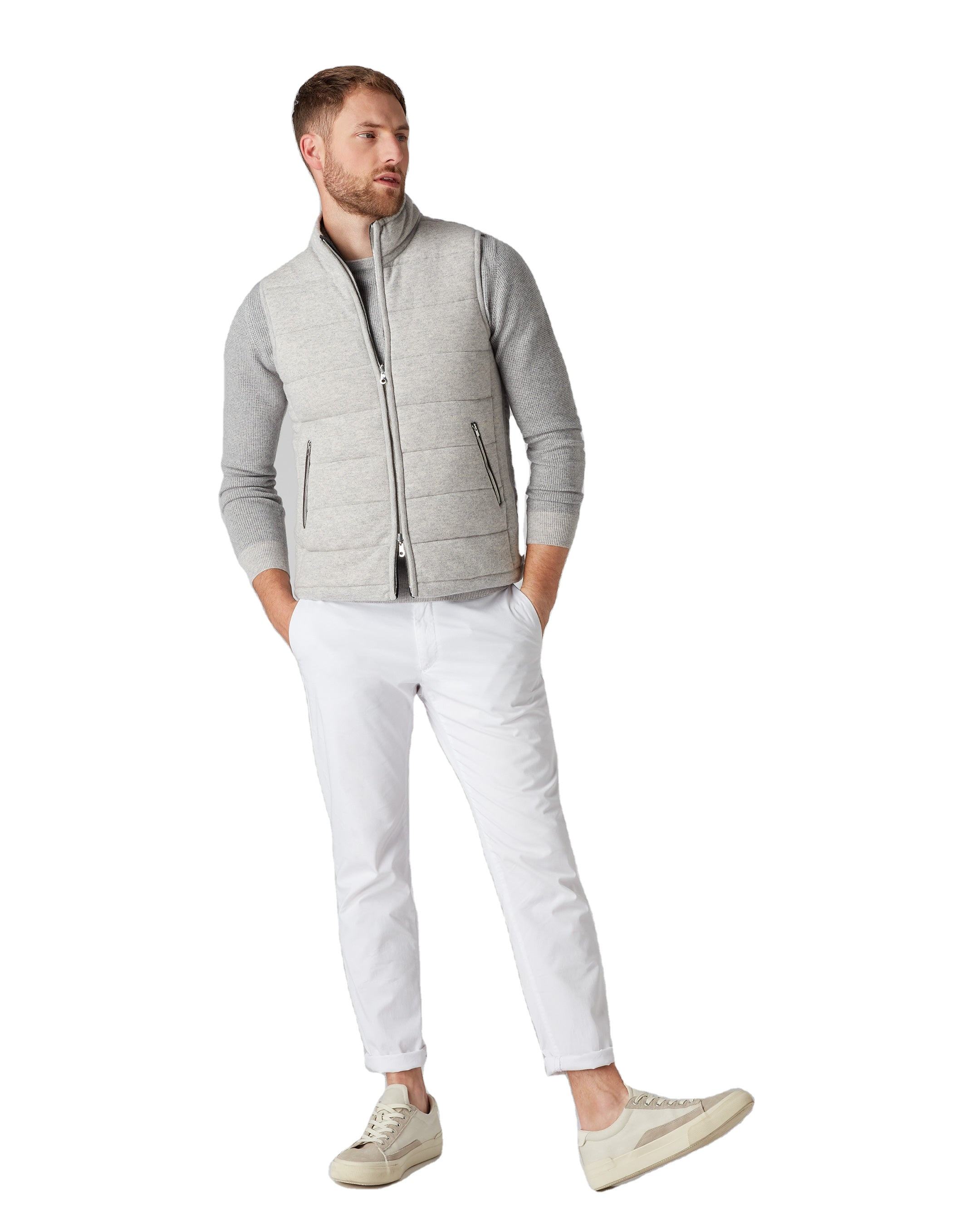 Men's 100% wool knitted vest